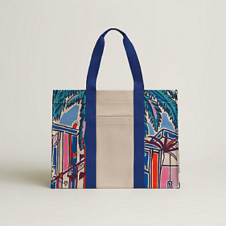 HERMES ビーチバッグ From my Window beach bag 直営ラッピング HERMES ビーチバッグ From my Window beach bag 直営ラッピング